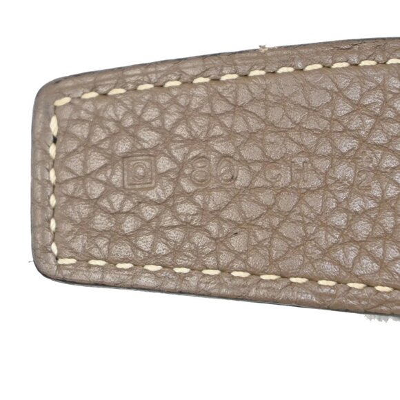 HERMES Chaine D'ancre Reversible Buckle Belt 30mm Leather #80 Brown BK 83RL318 - Picture 13 of 13